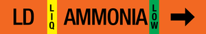 Ammonia Pipe Marking Label - Liquid Drain